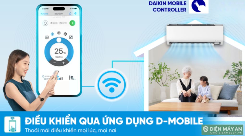 Điều Hòa Daikin Inverter 9000 BTU 1 Chiều FTKY25ZVMV